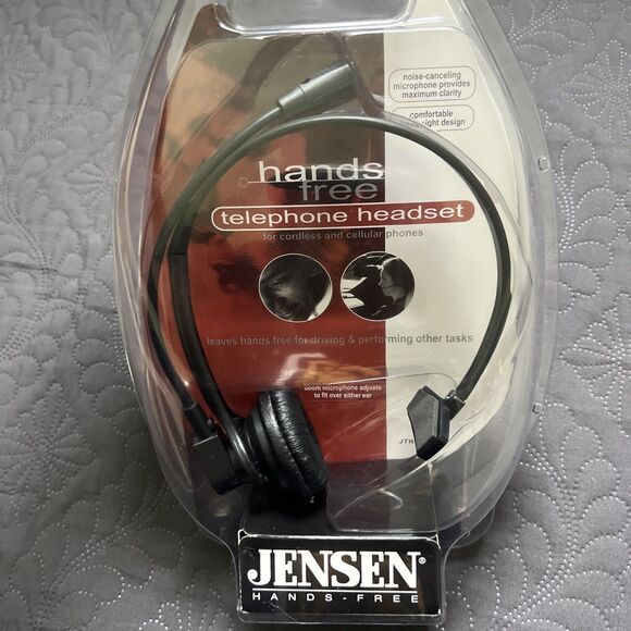 NIB Jensen Hands Free Telephone Headset  Model # JTH940 Noise Canceling Work Hom - Picture 6 of 7